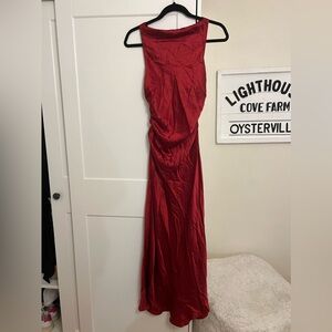 Reformation Casette 100% Silk Midi Dress